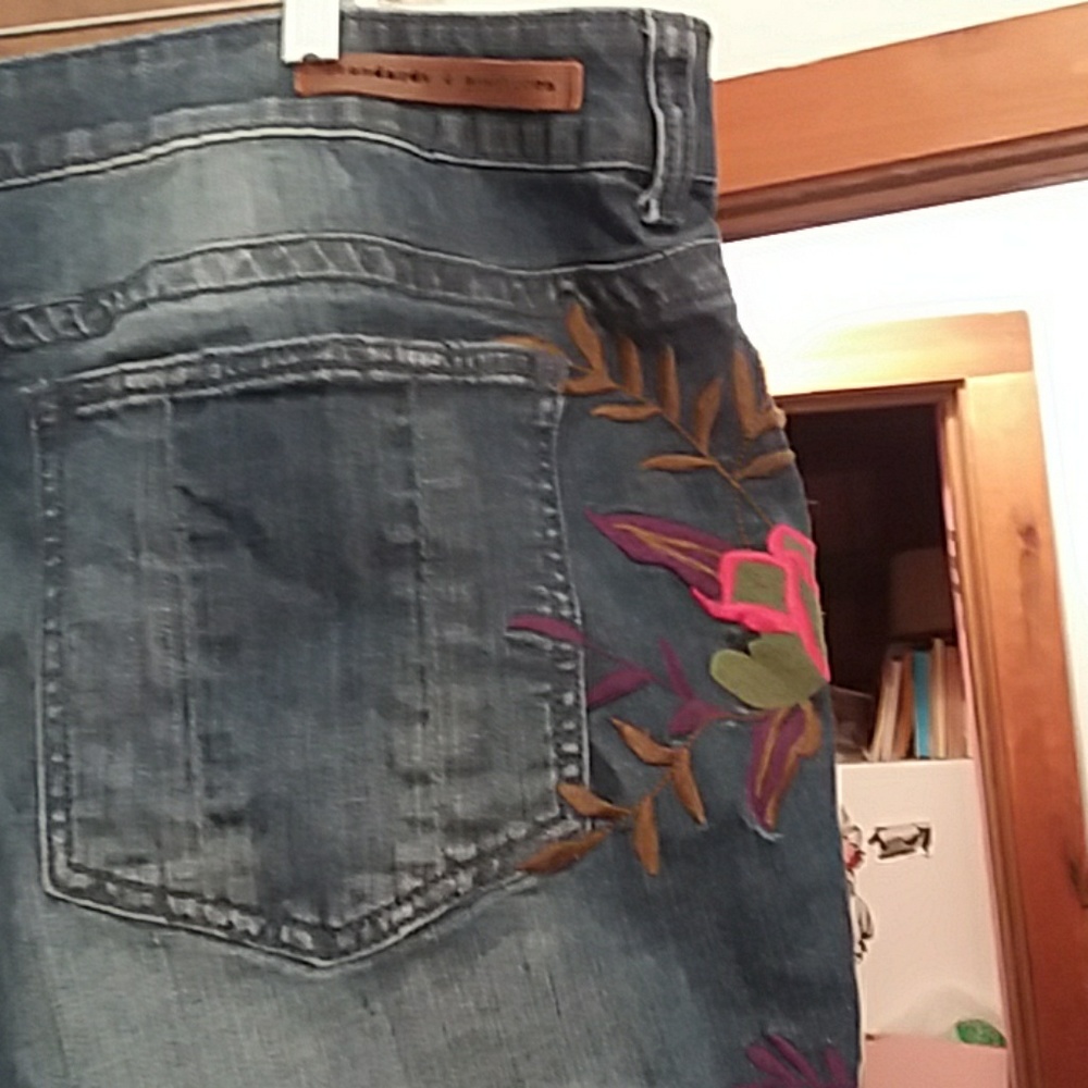 Standards And Practices Plus Size Embroidered Jean - image 4